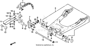 Swingarm + Drive Chain 79 Schematic