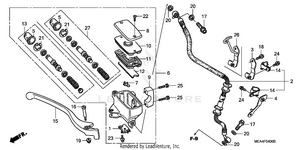Front Brake Master       Cylinder Schematic