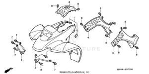 Front Fender ('01-'05) Schematic
