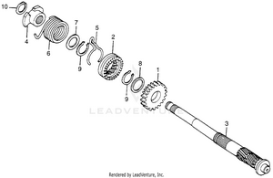 Kick Starter Spindle Schematic