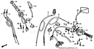 Control Levers + Switches + Cables Schematic