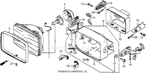 Headlight 83-84 Schematic