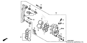Front Brake Caliper Schematic