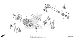 Gearshift Drum Schematic