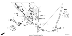 Front Brake Master       Cylinder Schematic