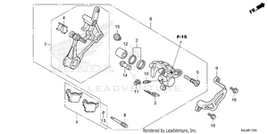 Rear Brake Caliper Schematic