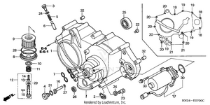 Front Crankcase Cover Schematic