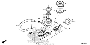 Front Brake Master       Cylinder Schematic