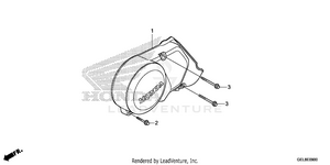Left Crankcase Cover Schematic