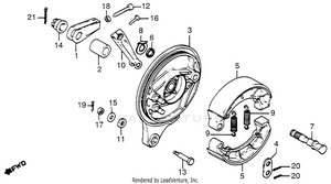 Rear Brake Panel Schematic