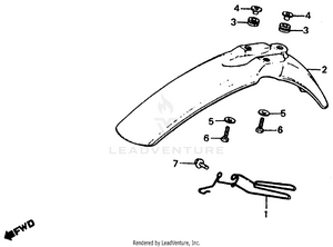 Front Fender Schematic