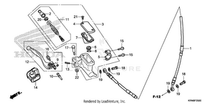 Front Brake Master       Cylinder Schematic