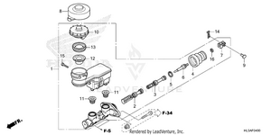 Brake Master Cylinder Schematic