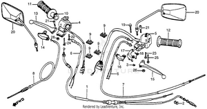 Control Levers + Cables + Switches Schematic