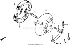 Front Brake Panel Schematic