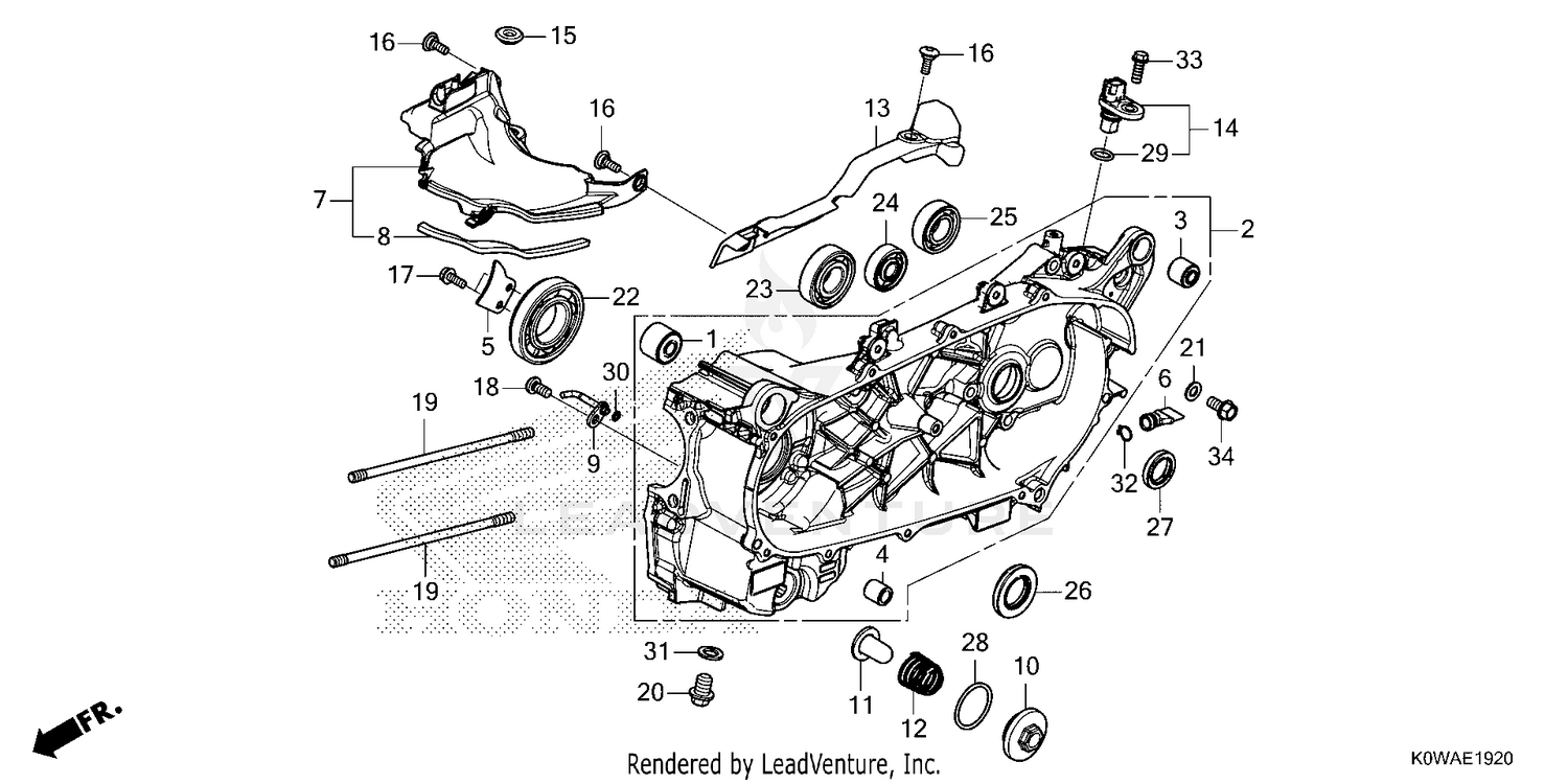 LEFT CRANKCASE