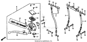 Front Brake Master + Cylinder Schematic