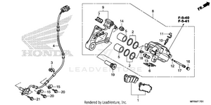 Rear Brake Caliper (2) Schematic