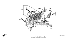 Rear Power Unit          (cbr600ra) Schematic