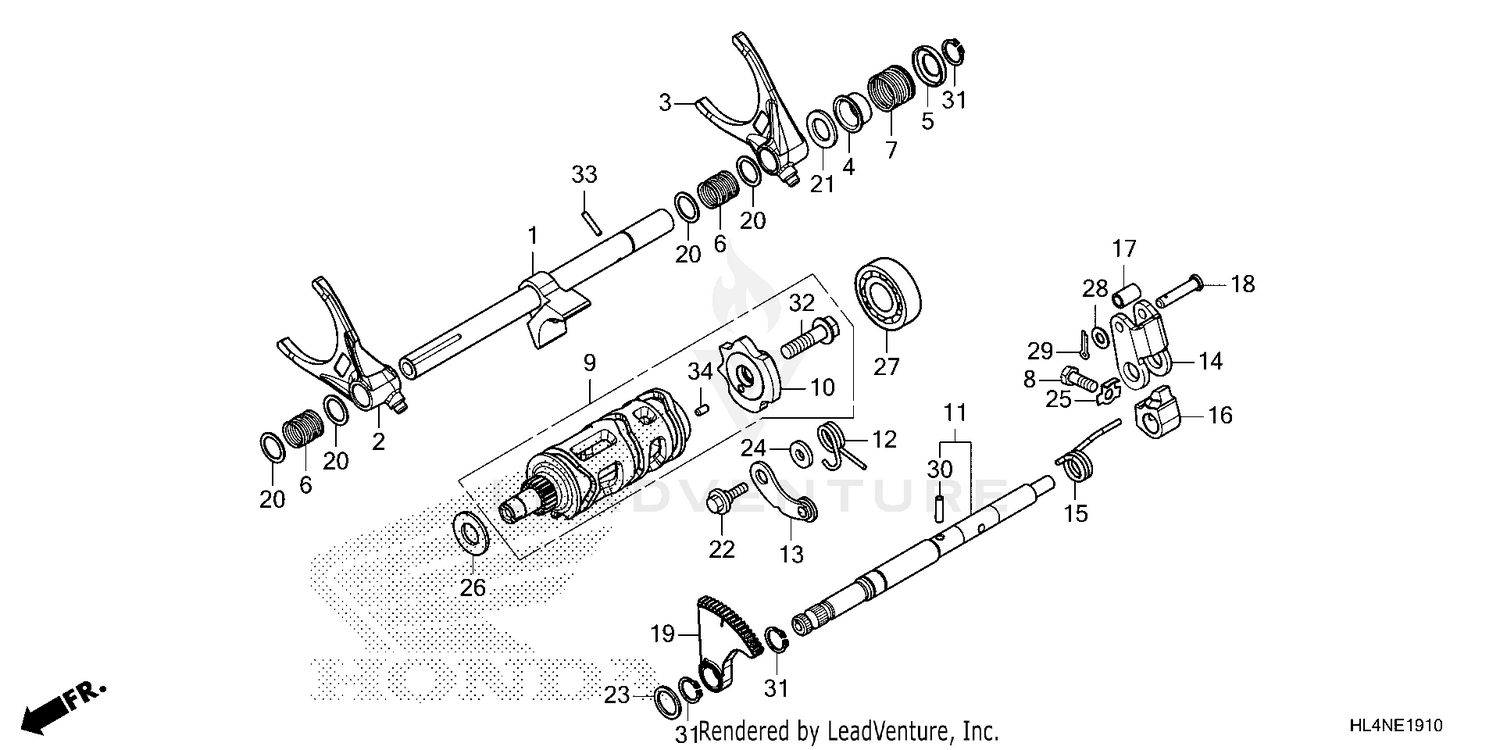 GEARSHIFT FORK (SUB      TRANSMISSION)