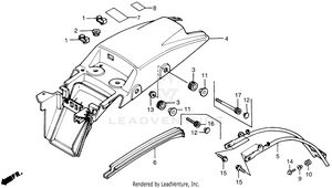 Rear Fender Schematic