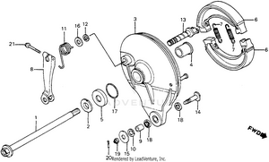 Rear Brake Panel 82 Schematic