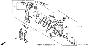Front Brake Caliper Schematic
