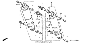 Rear Shock Absorber Schematic