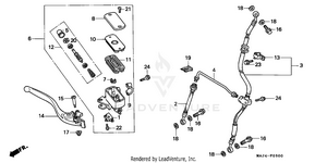 Fr. Brake Master Cyl. Schematic