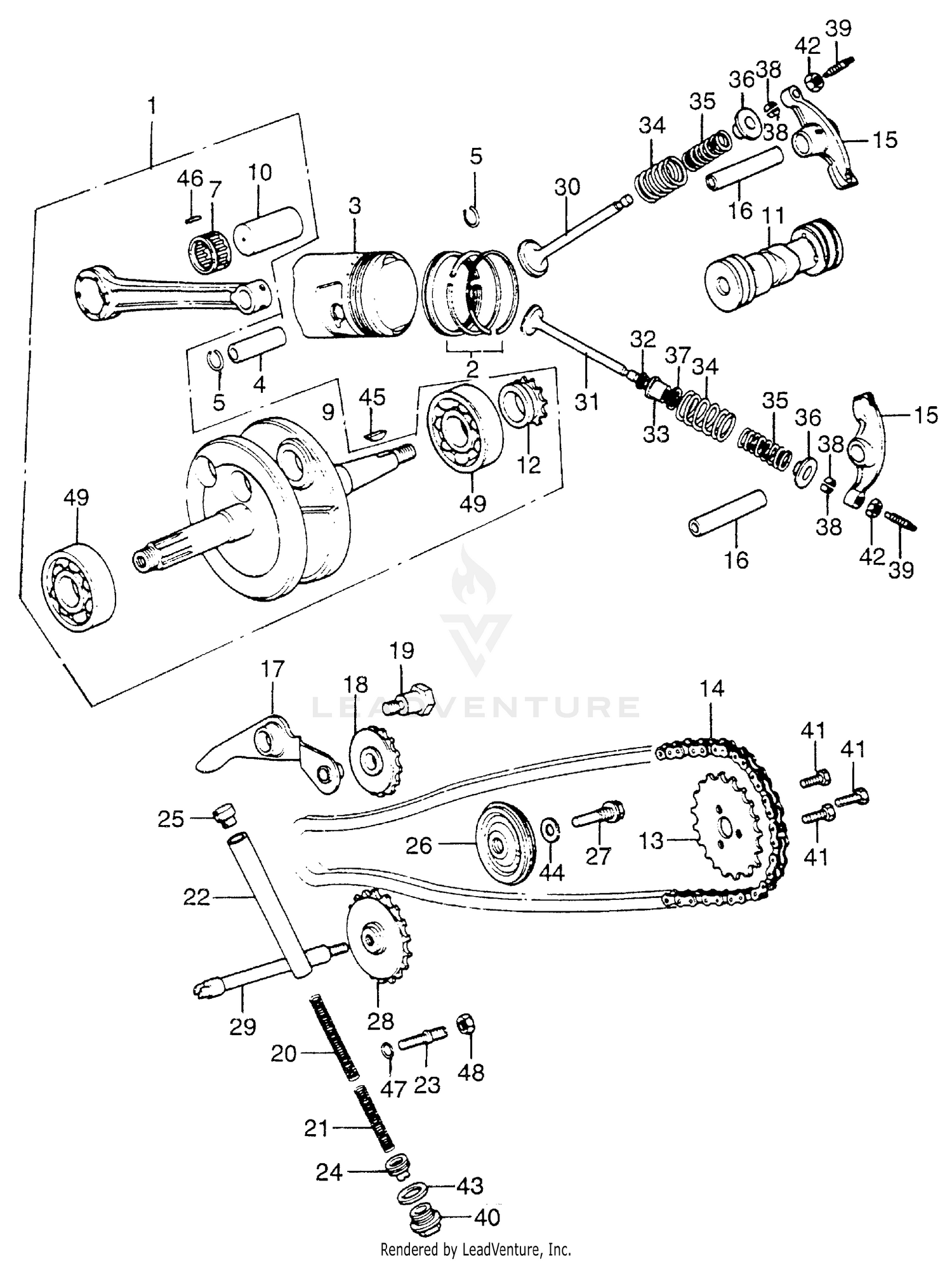 CAMSHAFT@CHAIN@CRANKSHAFT