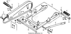 Swingarm + Chain Case Schematic