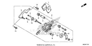 Parking Brake Caliper Schematic