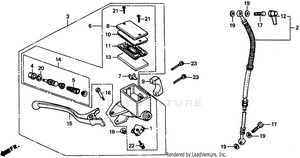 Front Brake Master Cylinder Schematic
