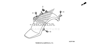 Rear Fender Schematic