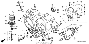 Front Crankcase Cover Schematic