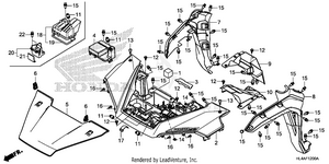 Front Fender@hood Schematic