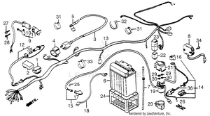 Wire Harness + Battery Schematic