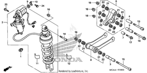 Rear Shock Absorber Schematic