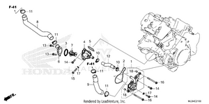 Thermostat@water Hose Schematic