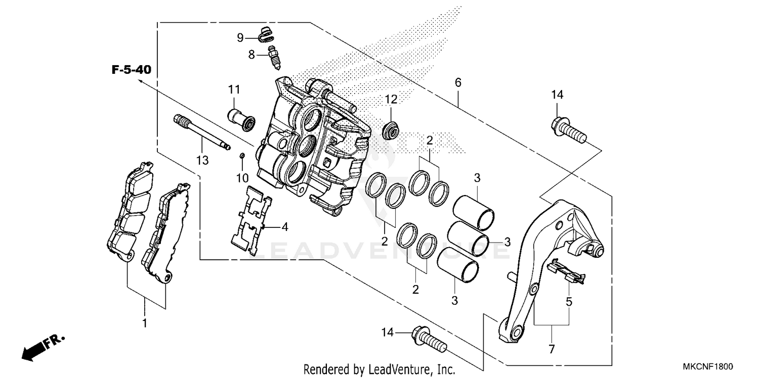 REAR BRAKE CALIPER