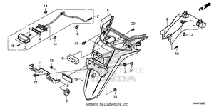 Rear Fender Schematic