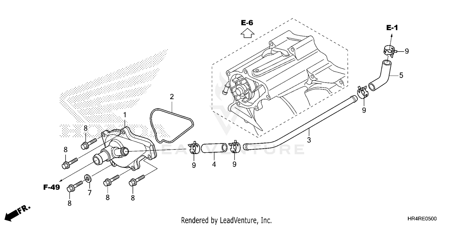 WATER PUMP COVER