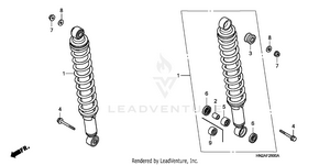 Rear Shock Absorber Schematic