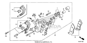 Front Brake Caliper Schematic