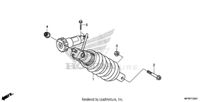 Rear Shock Absorber (2) Schematic