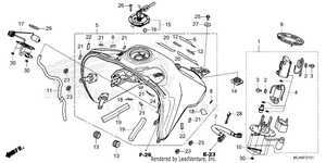Fuel Tank@fuel Pump      (crf1100a4/d4) Schematic