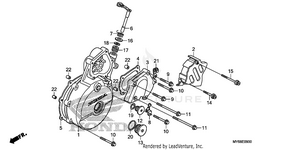 Left Crankcase Cover Schematic