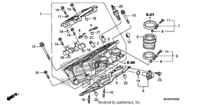 Right Cylinder Head Schematic