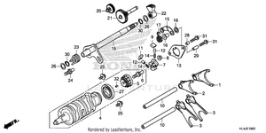 Gearshift Fork           (transmission) Schematic