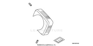 Billet Driveshaft Bolt Cover (fluted Design) Schematic